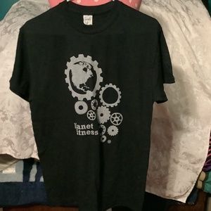 Black “Planet Fitness” T-Shirt by Gildan Size M